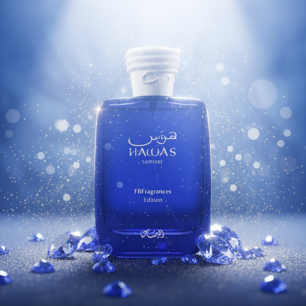Hawas Sapphire X FBFragrances Edition Eau De Parfum Spray 100ml (3.4 Oz) By Rasasi